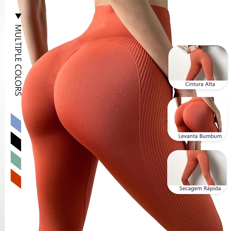 Yoga Seamless Pants Sports Clothes Stretchy Hips Push Up Squat Exercise Fitness Leggings Activewear Pants