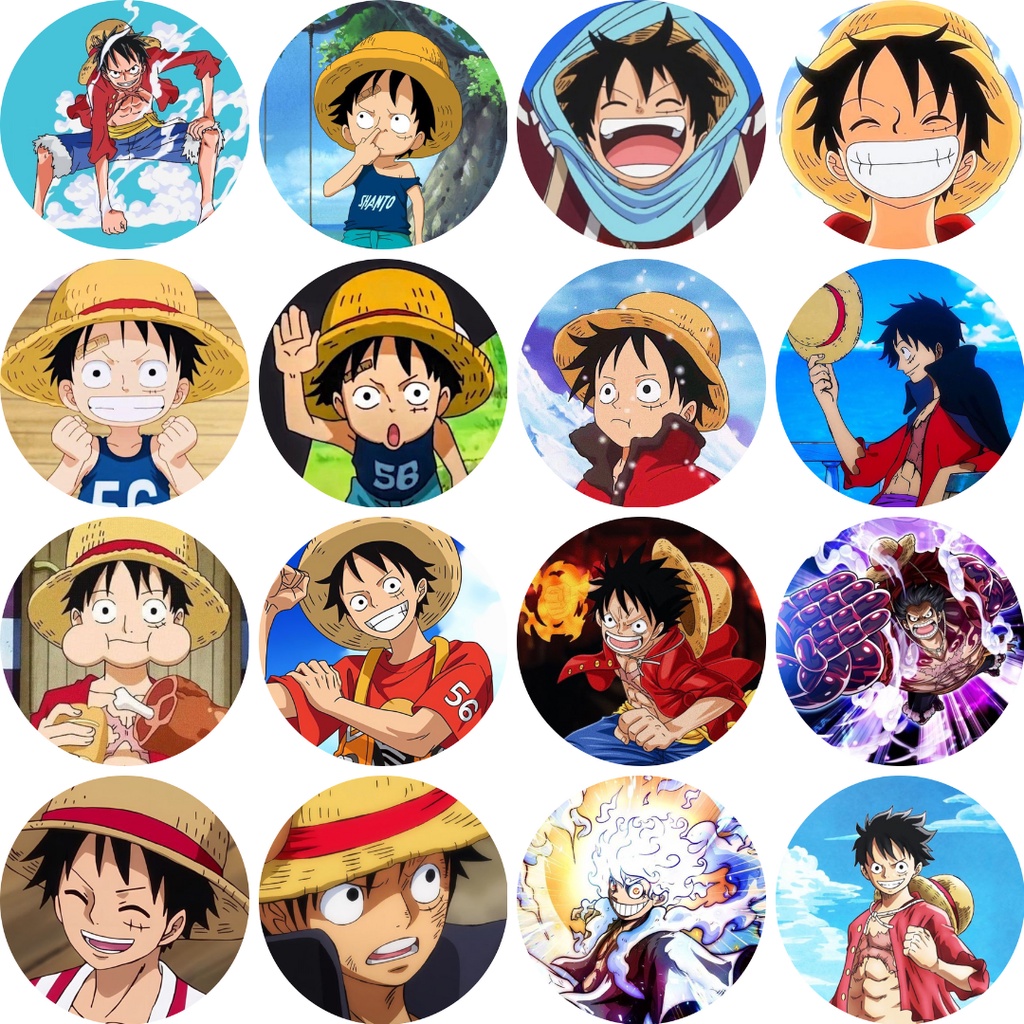 One Piece Luffy Button Badge 58mm | Shopee Malaysia