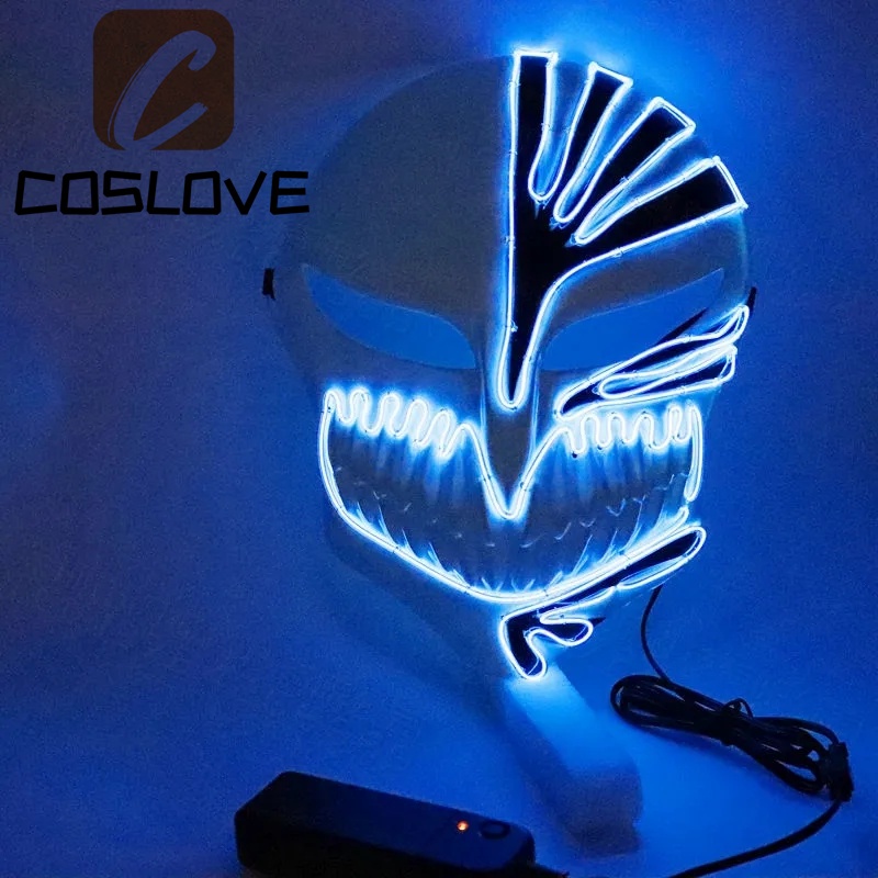 White Red Black Death Kurosaki Ichigo Bleach Mask Replica Halloween