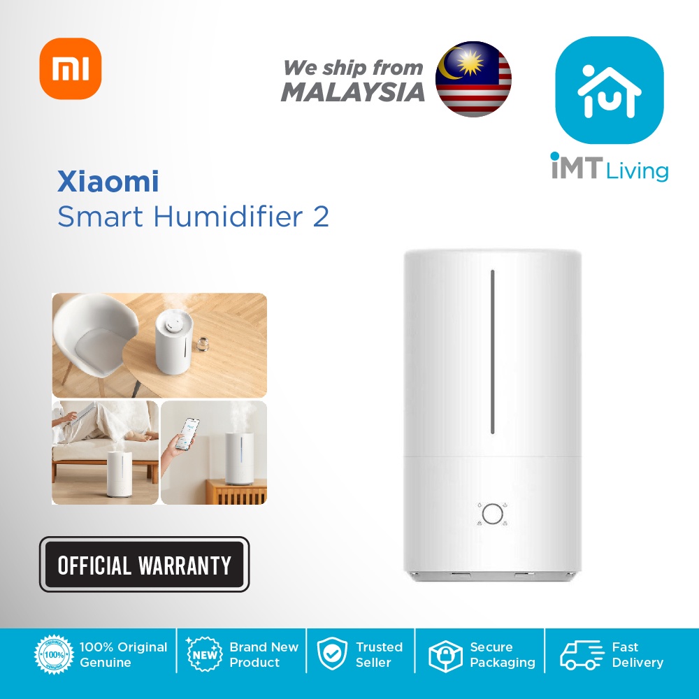 Xiaomi Smart Humidifier 2 | Mi Malaysia Warranty | 4.5L Large Capacity | APP Control | UV-C Sterilization Purification