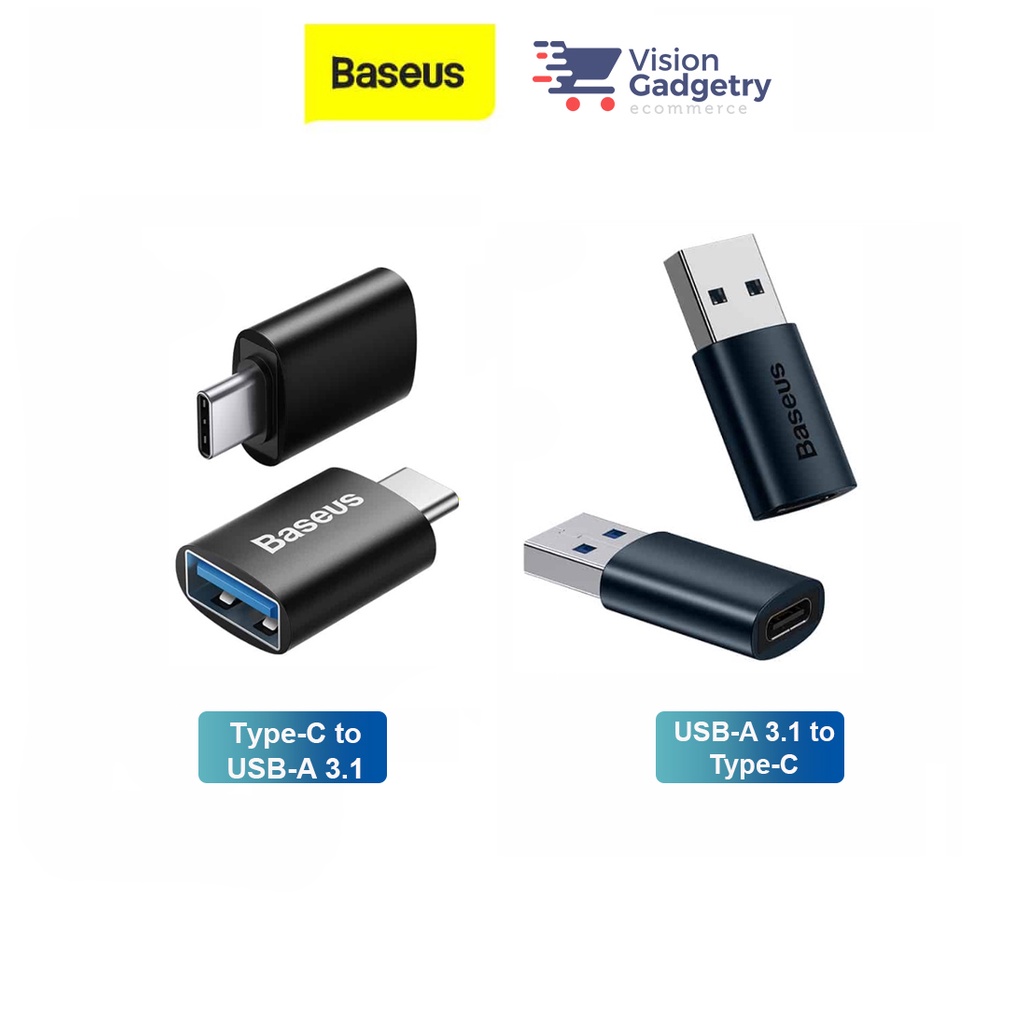 Baseus Ingenuity Series Mini OTG Adapter USB To Type C To USB Shopee Malaysia