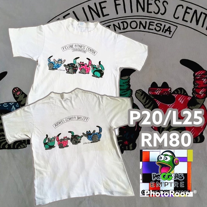 ‼️CrazyShirts Kucing Gemok Fitness Center Indonesia