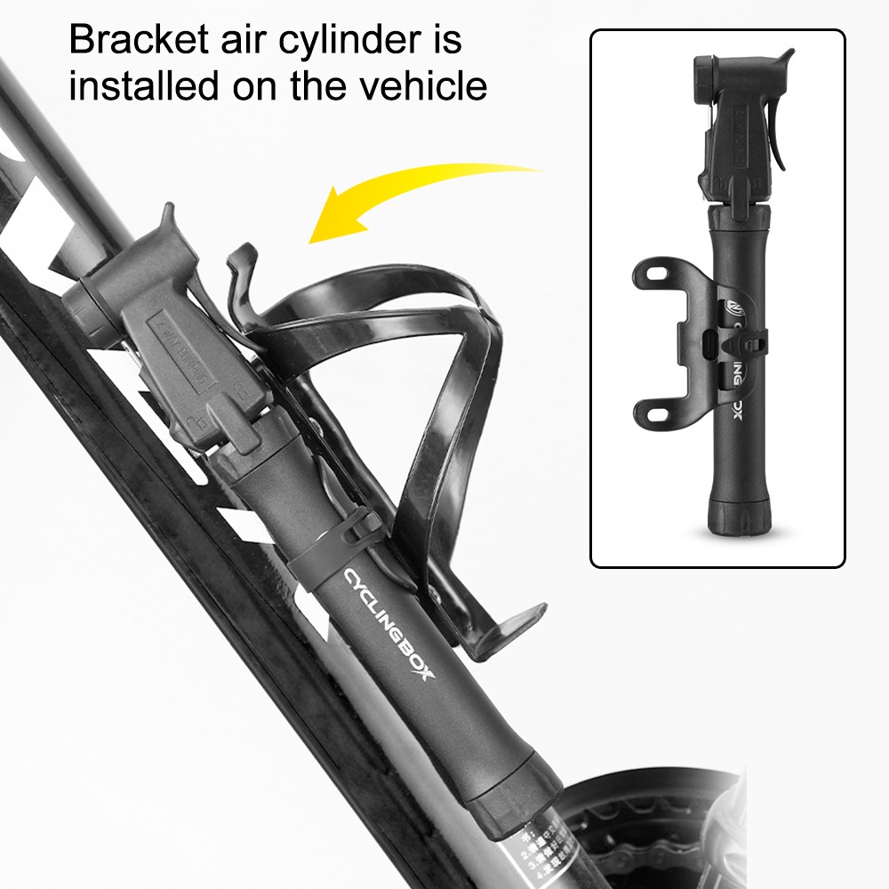 Durable Quality WEST BIKING Bicycle Pump Mini Portable Cycling Inflator Presta Schrader Valve Hose Pumps MTB Mountain... - Image 3