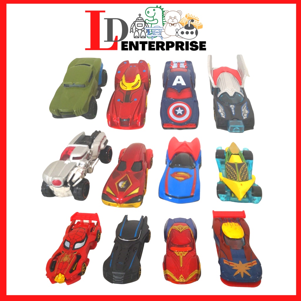 [LD] HOT WHEELS JUSTICE LEAGUE AVENGERS MODEL COLLECTION DIE CAST SCALE Simulation TOY FOR KIDS GIFT