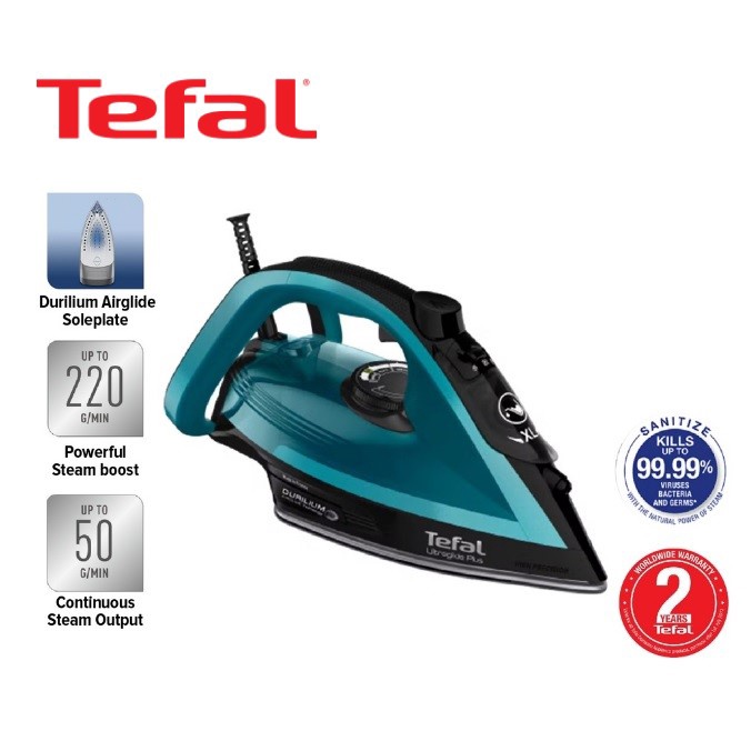 TEFAL ULTRAGLIDE PLUS STEAM IRON FV5847M0 (2800W) Shopee Malaysia