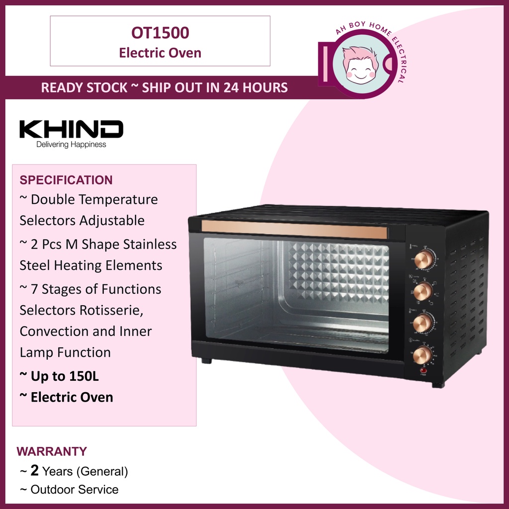 Khind Electric Oven 150L OT1500 Shopee Malaysia
