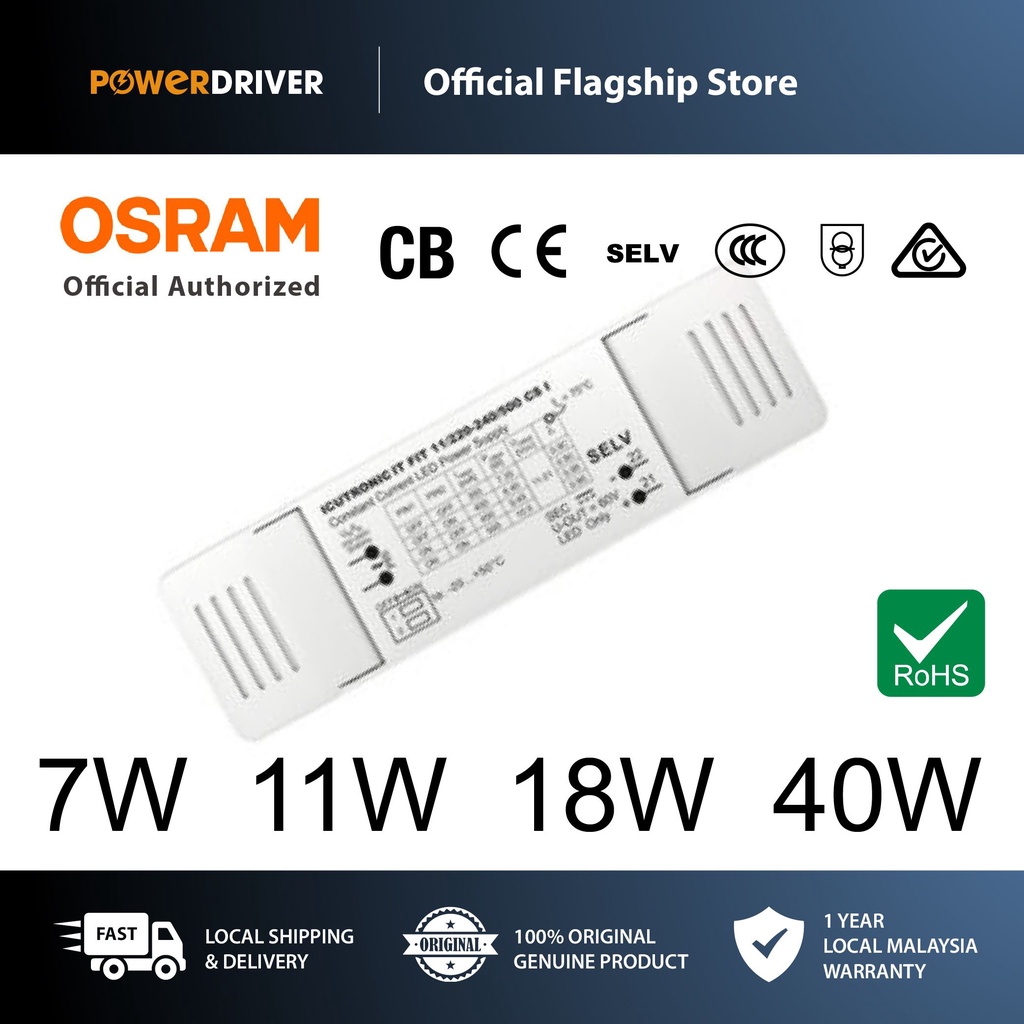 OSRAM LED Driver Constant Current 0.35A 0.7A 350mA 700mA 7W 11W 18W 40W