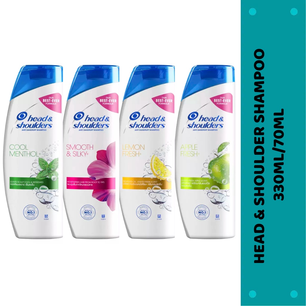 HEAD & SHOULDERS ANTI DANDRUFF SHAMPOO 330ML/ 70ML | Shopee Malaysia