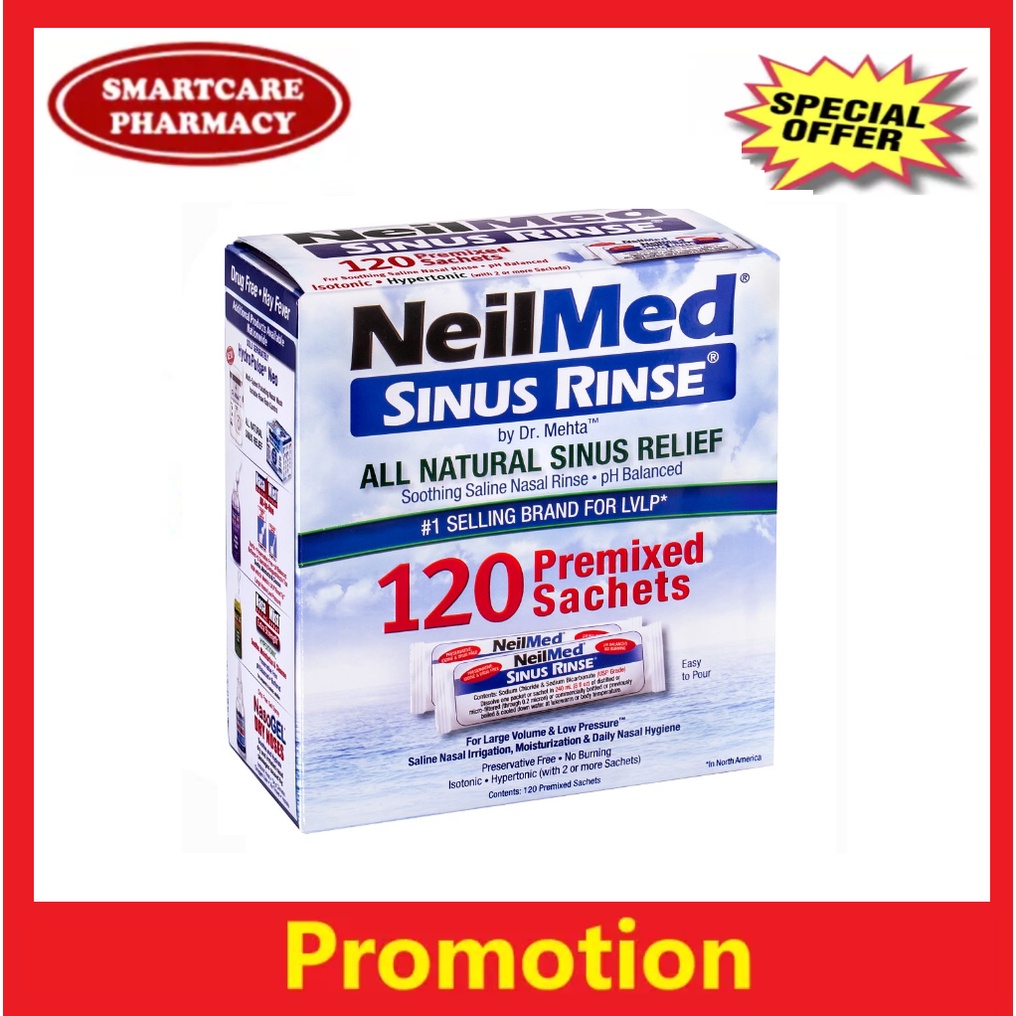 NeilMed Sinus Rinse 120 Premixed Sachets Shopee Malaysia
