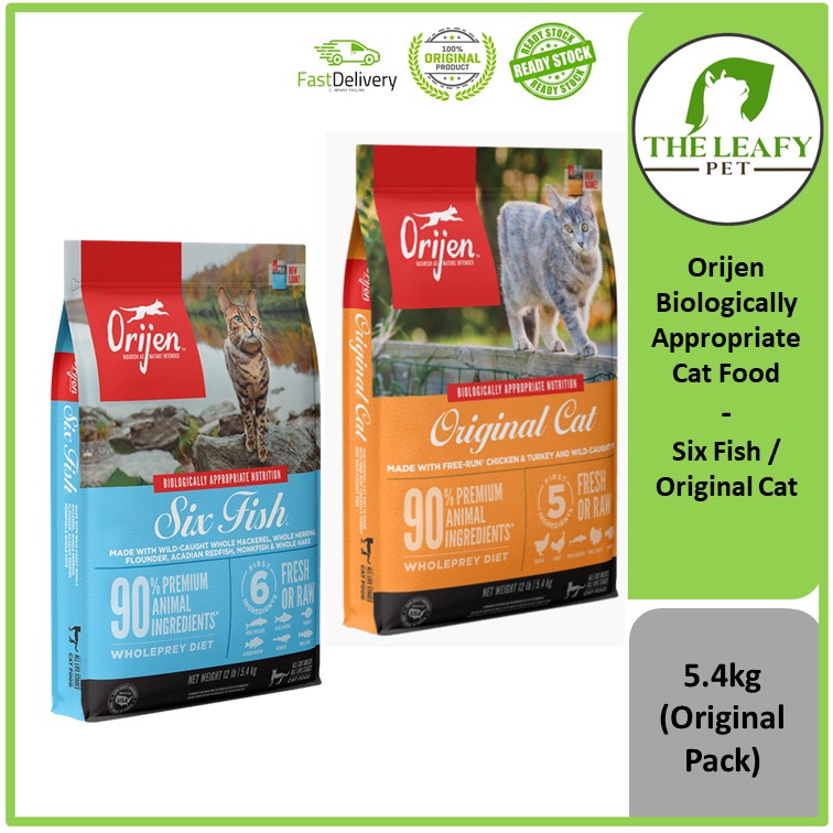 Orijen Biologically Appropriate Cat Food Six Fish / Original Cat ( Cat
