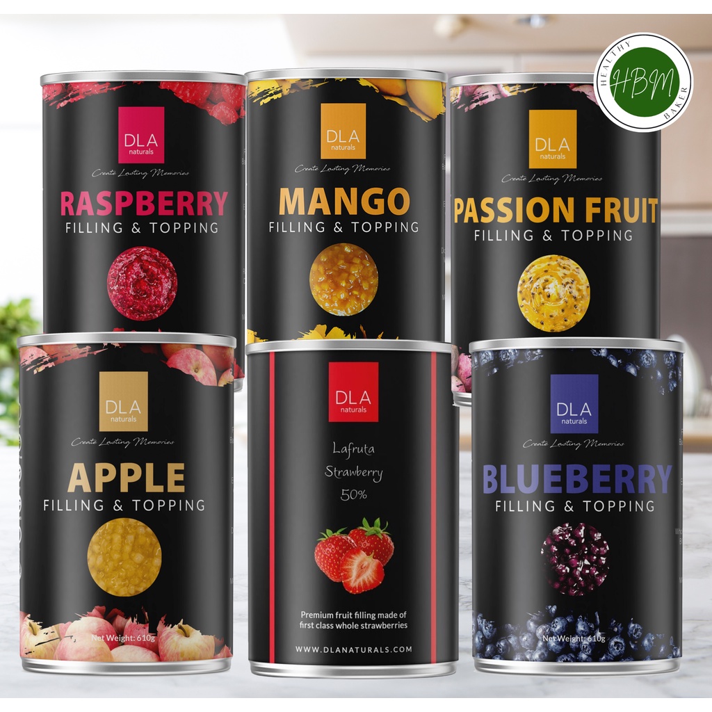 DLA LAFRUTA 50 FRUIT Filling & Topping Raspberry / Mango / Blueberry