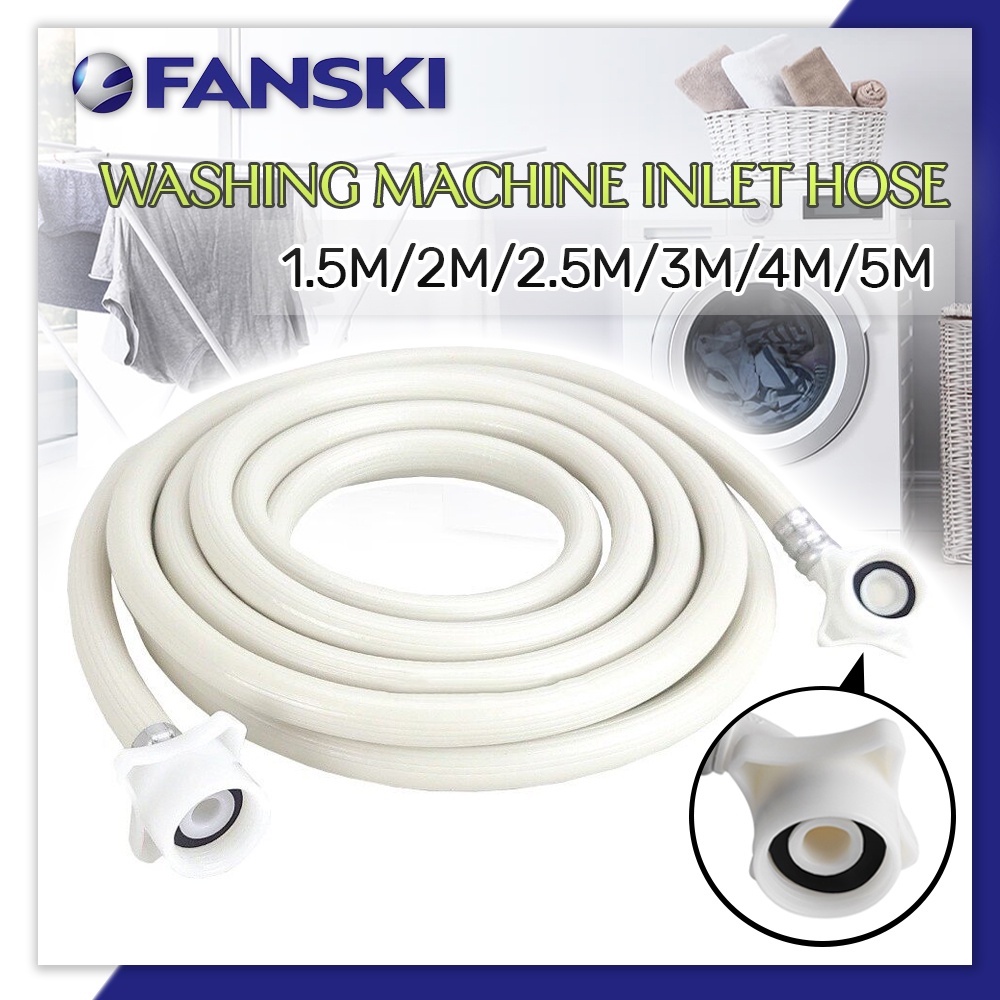 1.5M/2M/2.5M/3M/4M/5M Washing Machine Inlet Hose Washer Pipe Connector