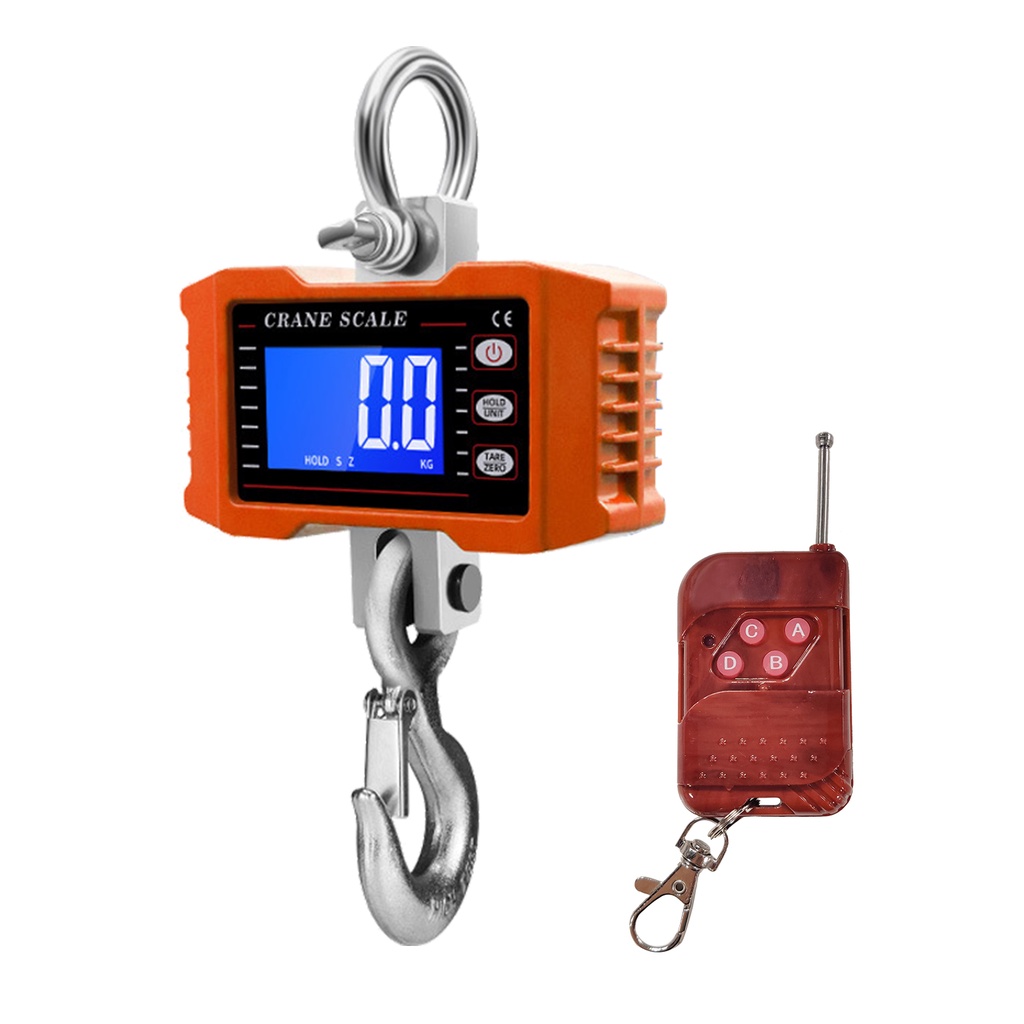 Doc Digital Hanging Scale with Remote Control 1000kg/ 2204lbs Portable ...