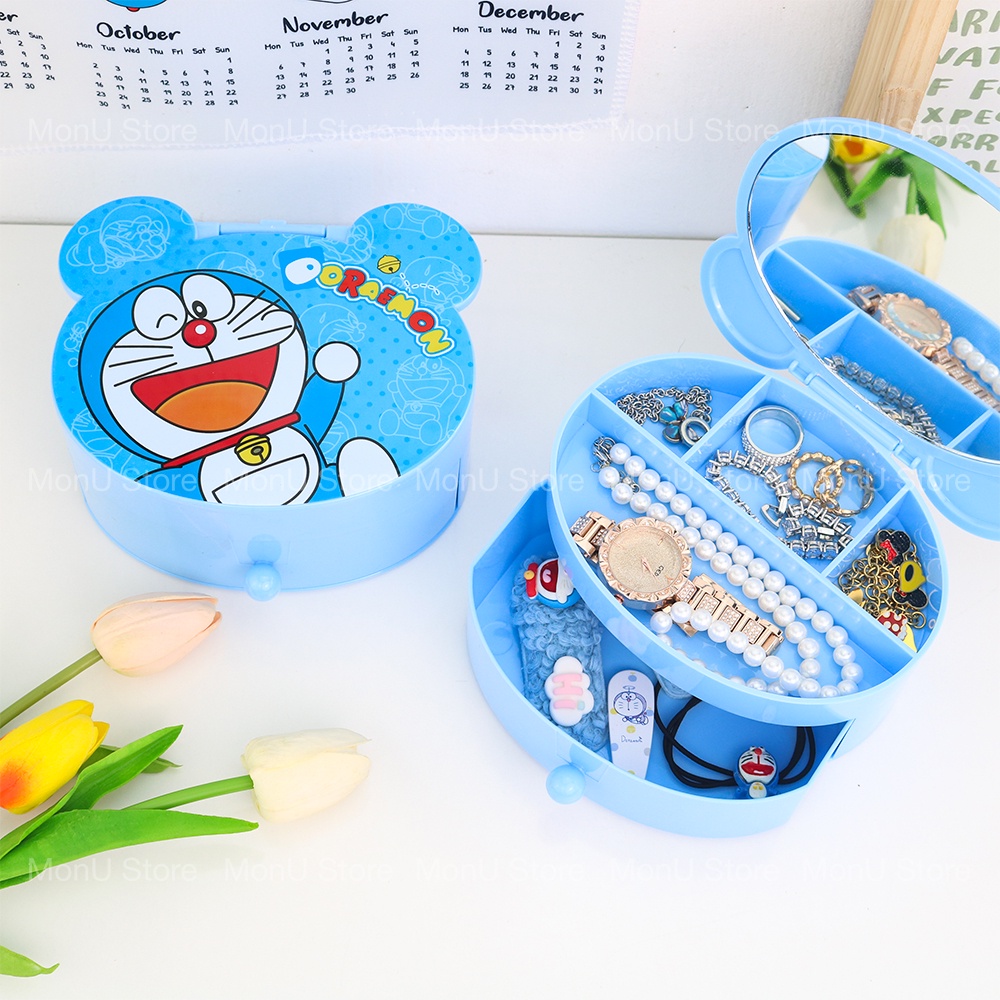Jewelry box with cute DORAEMON DOREMON Mirror MON0458 Shopee Malaysia