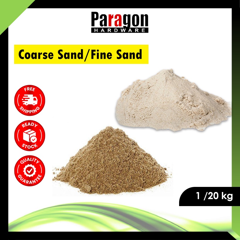 ECO COARSE SAND/FINE SAND 1KG/20 KGS 粗沙/ 幼沙 Building Materials Construction Sand Pasir Halus Pasir Kasar