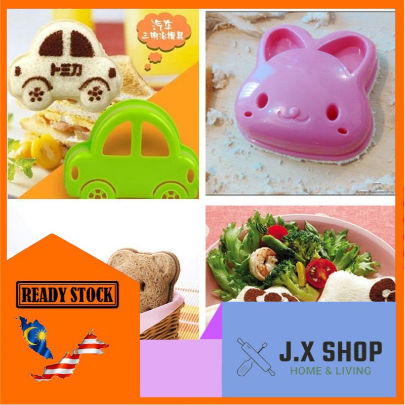 Cute Bear Shaped Sandwich Mold DIY Bread Moulds Sandwich Maker Toast Bread Making Cutter Mould Kids Favor Bento Molds