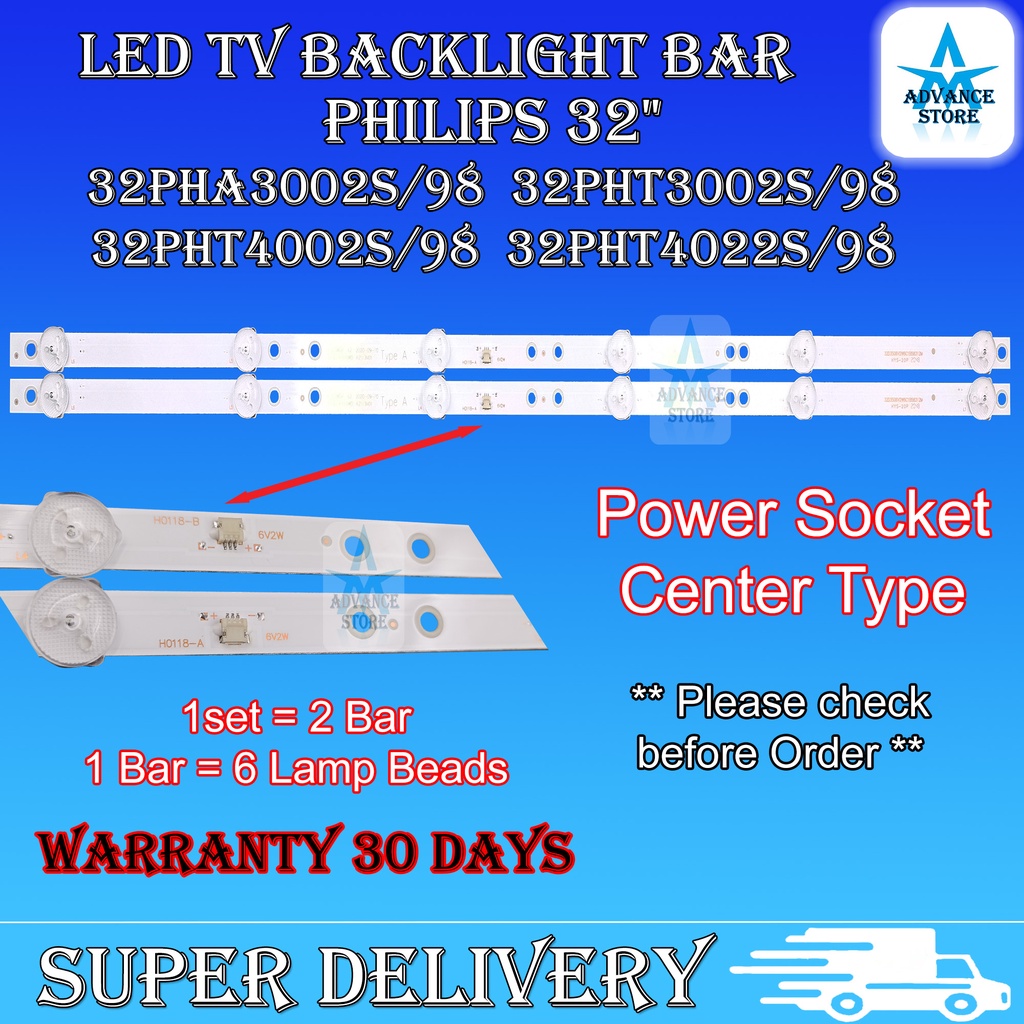 32PHA3002S/98 32PHT3002S/98 32PHT4002S/98 32PHT4022S/98 PHILIPS 32 INCH BACKLIGHT LAMPU TV 32PHT3002S 32PHT4002S
