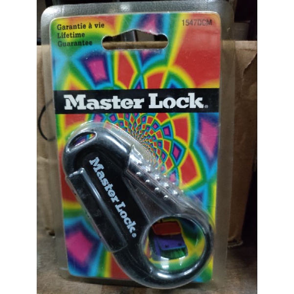 Master Lock Backpack / Luggage Combination Padlock 1547D-DCM Black