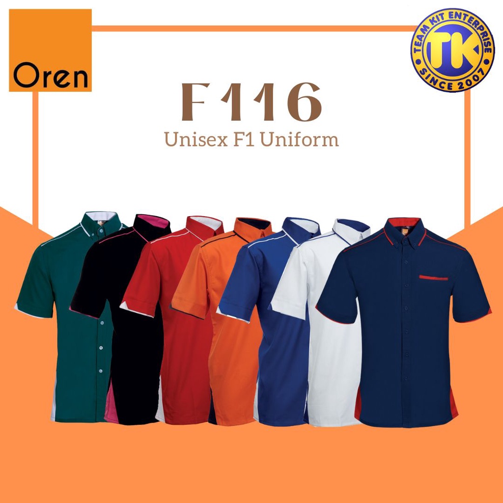 OREN SPORT Unisex Adult F1 Uniform F116 | Shopee Malaysia