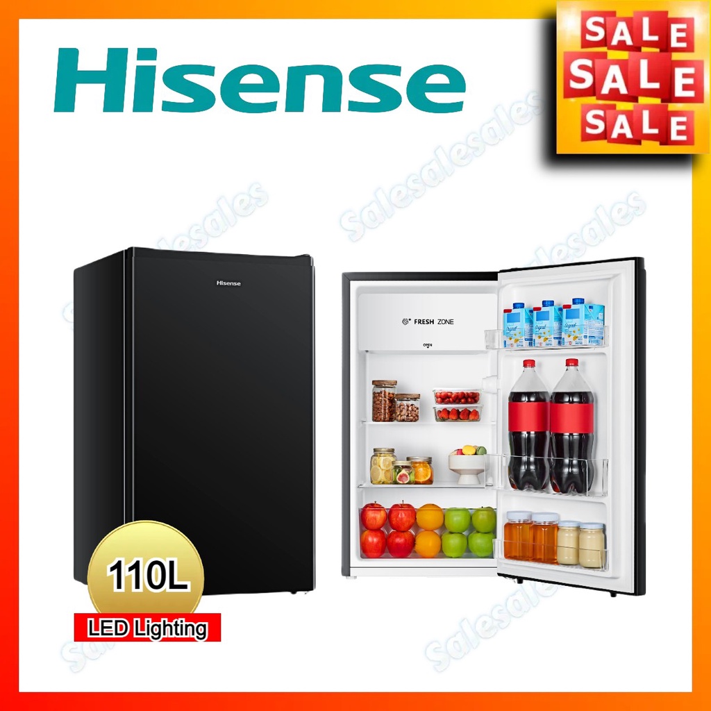 Hisense Single Door Refrigerator 110L Fridge RR120D4ABN1 Peti Sejuk 1