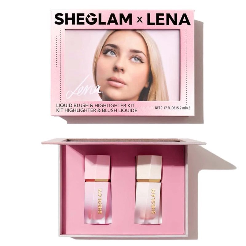 READYSTOCK Sheglam X Lena Liquid Blush Highlighter Kit Shopee Malaysia