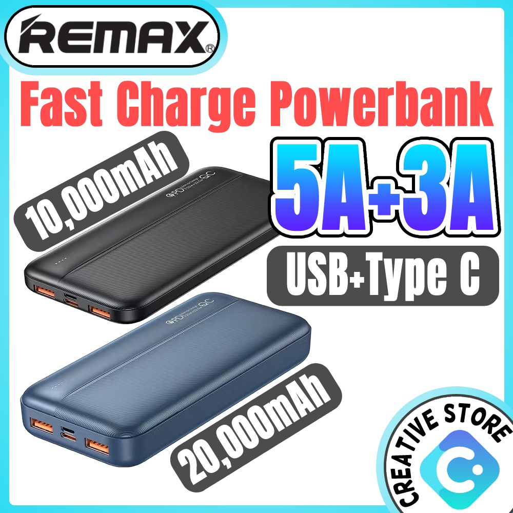Remax Powerbank 5A Super Fast Charging Powerbank Type C Fast Charge