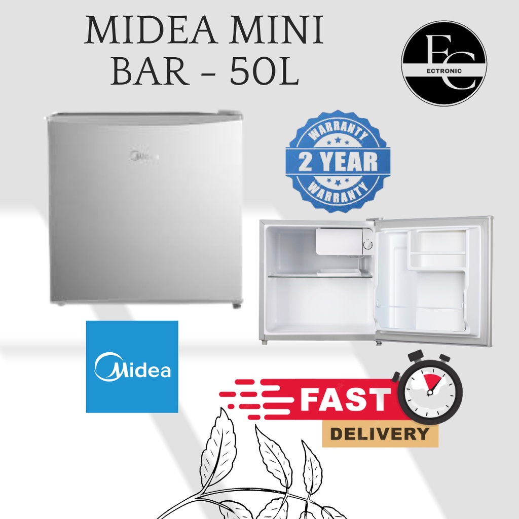 MIDEA 50L Mini Bar Refrigerator MDRD86FGG Shopee Malaysia