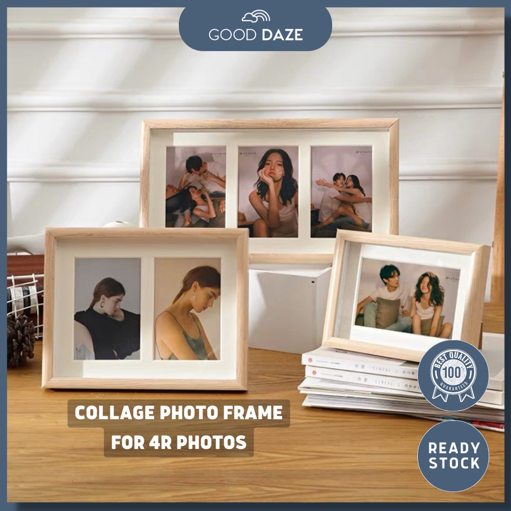 【GOOD DAZE】Collage Frame 4r Photo Frame Deco Gambar Bingkai Frame