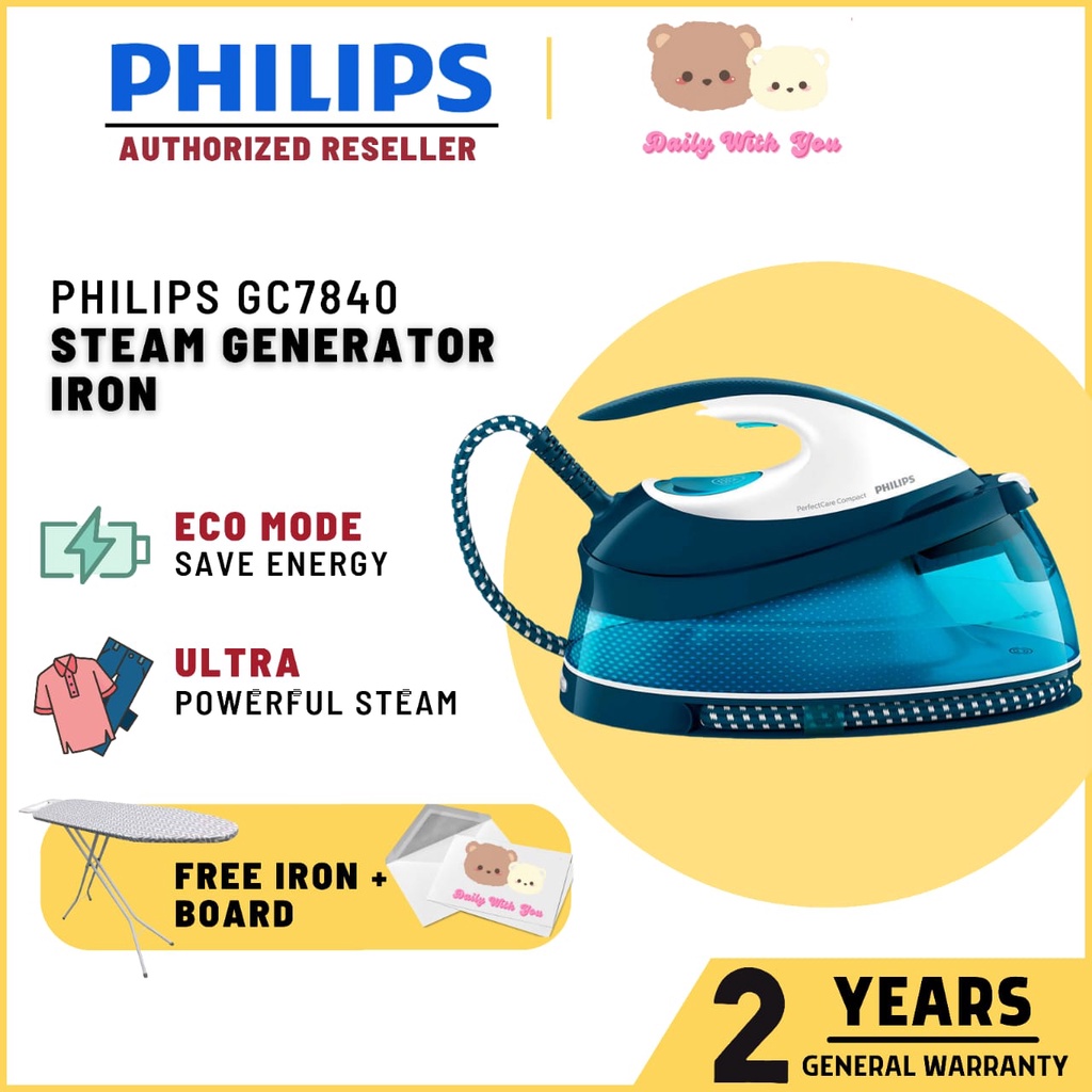Philips Steam Generator Iron Perfect Care Compact [Free Ironing Board