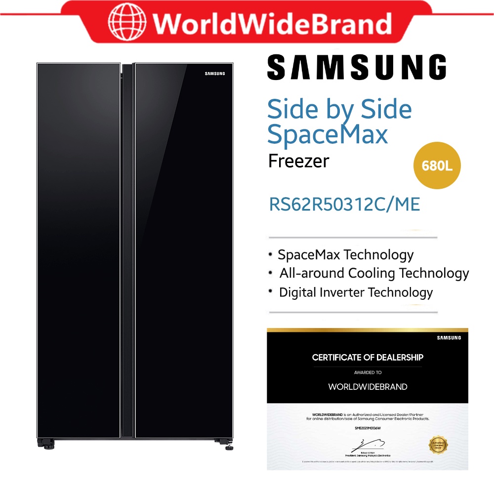 [MUAR ONLY] SAMSUNG RS62R50312C/ME 680L SIDEBYSIDE DIGITAL INVERTER