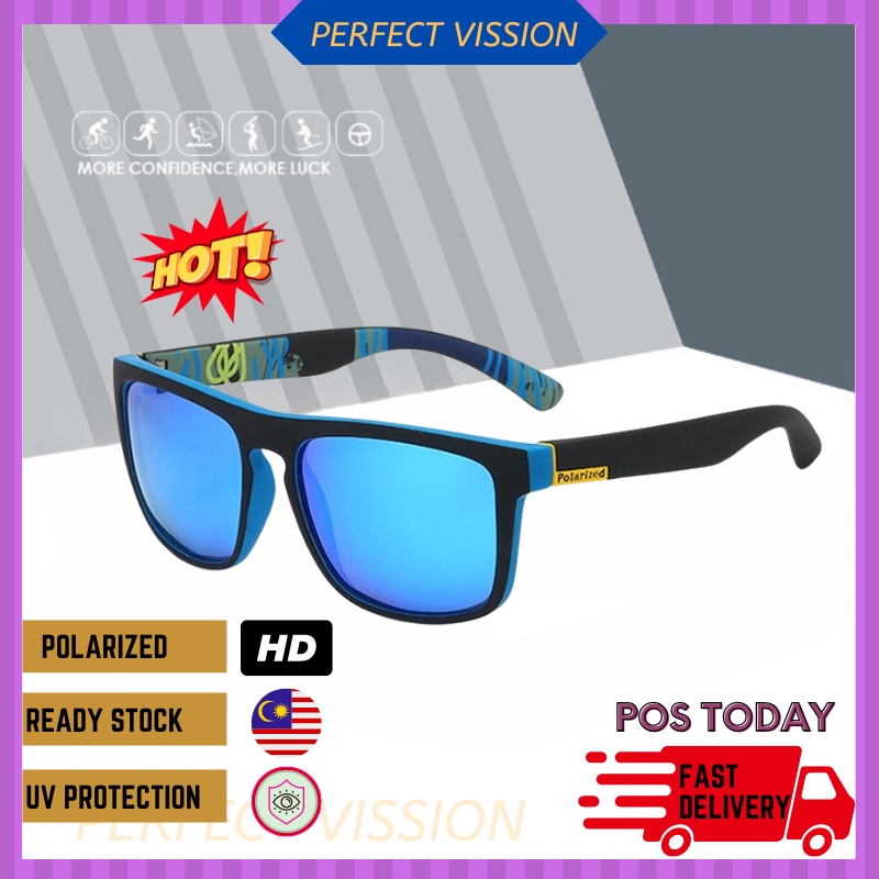 Polarized Men Women UV Protection Driving Sunglasses Spek Cermin Mata ...