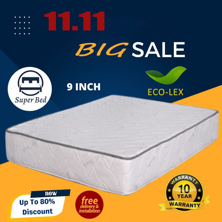 (READY STOCK) ECOLEX CHIRO REST 9 Inch Hotel Grade Mattress Tilam ALL