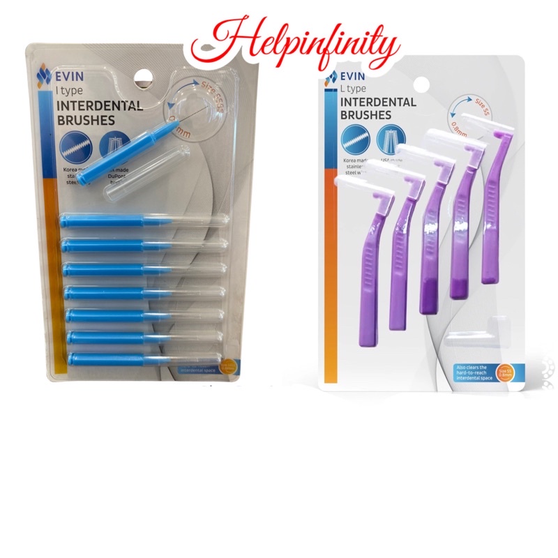 Evin L type Interdental Brushes 8s / Evin I Type Interdental Brushes 8s