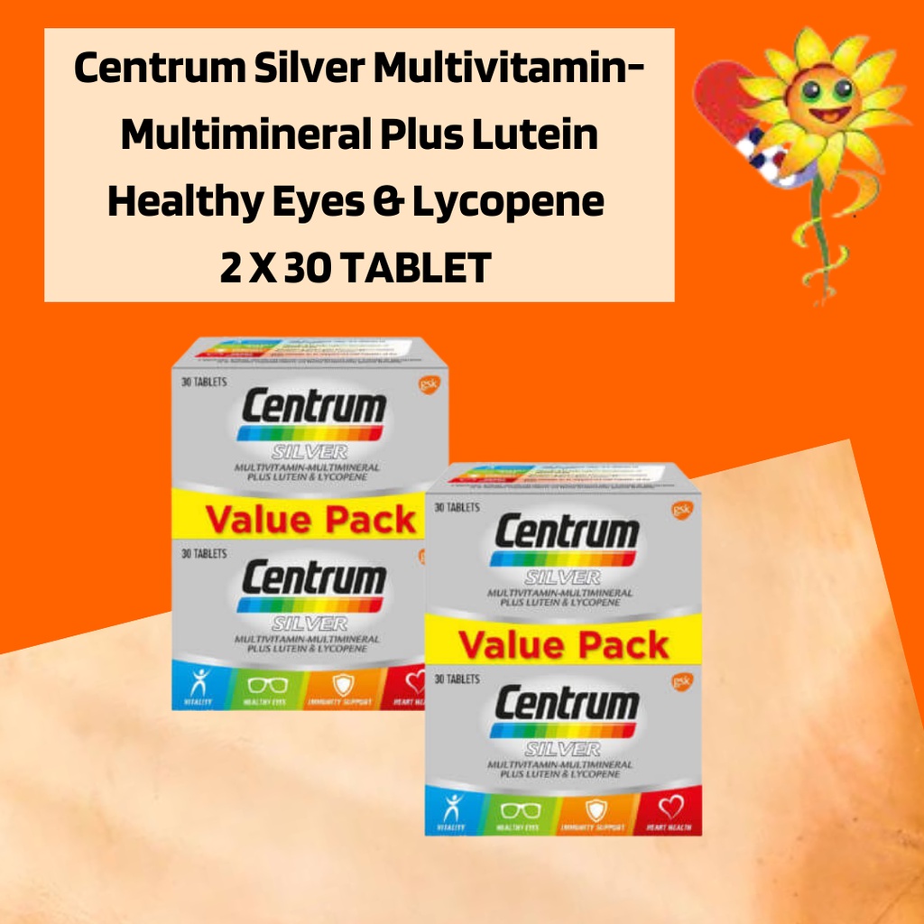 Centrum Silver MultivitaminMultimineral Plus Lutein Healthy Eyes