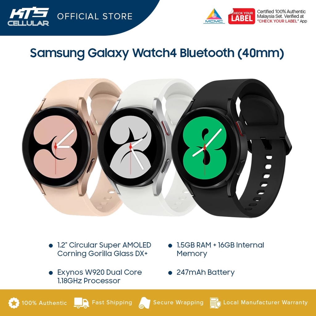 Samsung Galaxy Watch 4 Bluetooth 40mm Smartwatch (R860) Original 1