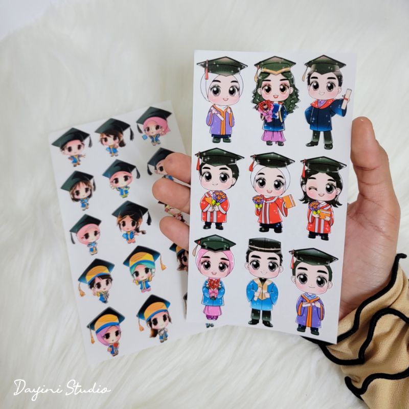 Sticker Sheet Convocation Graduation Day Congratulation Congrats