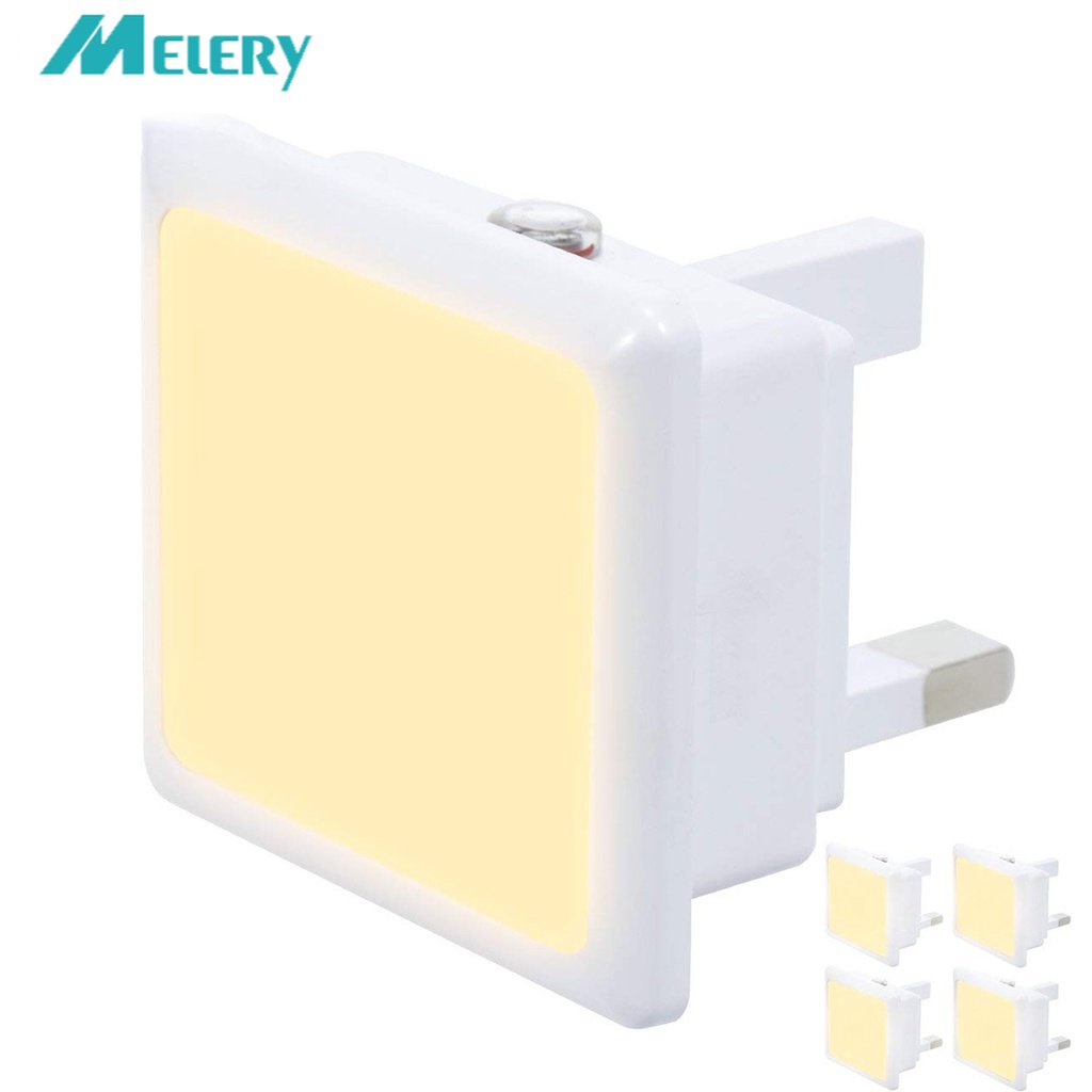 Automatic 0.3W LED Night Light UK Plug-in Warm/Day White Dusk till Dawn Daylight Sensor Smart Energy Saving design