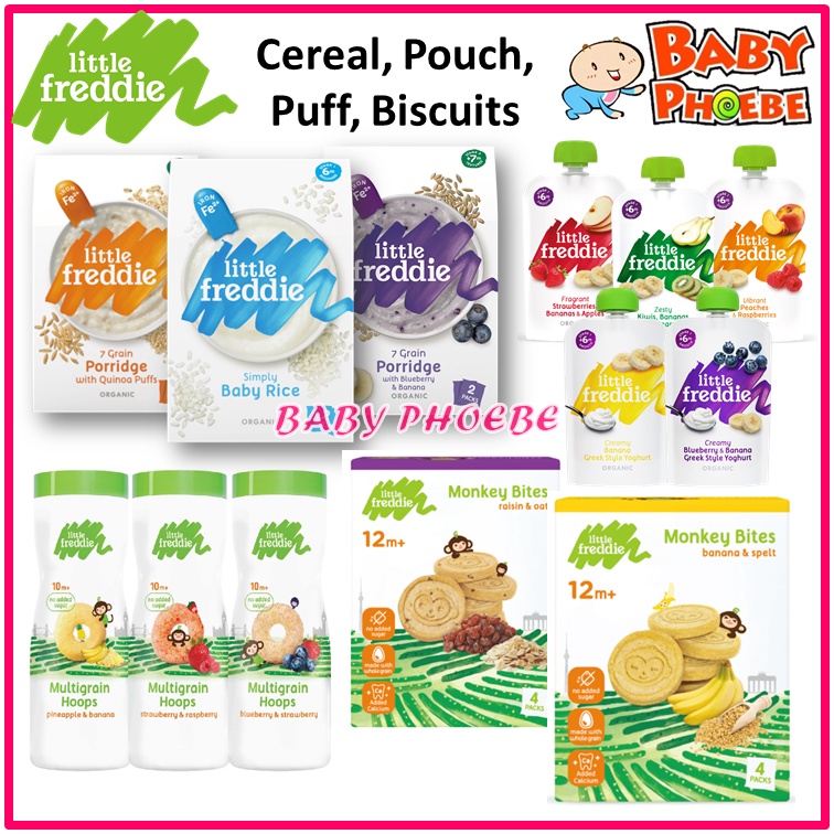 Little Freddie Baby Rice Cereal / Fruit Pouch / Yoghurt Pouches ...