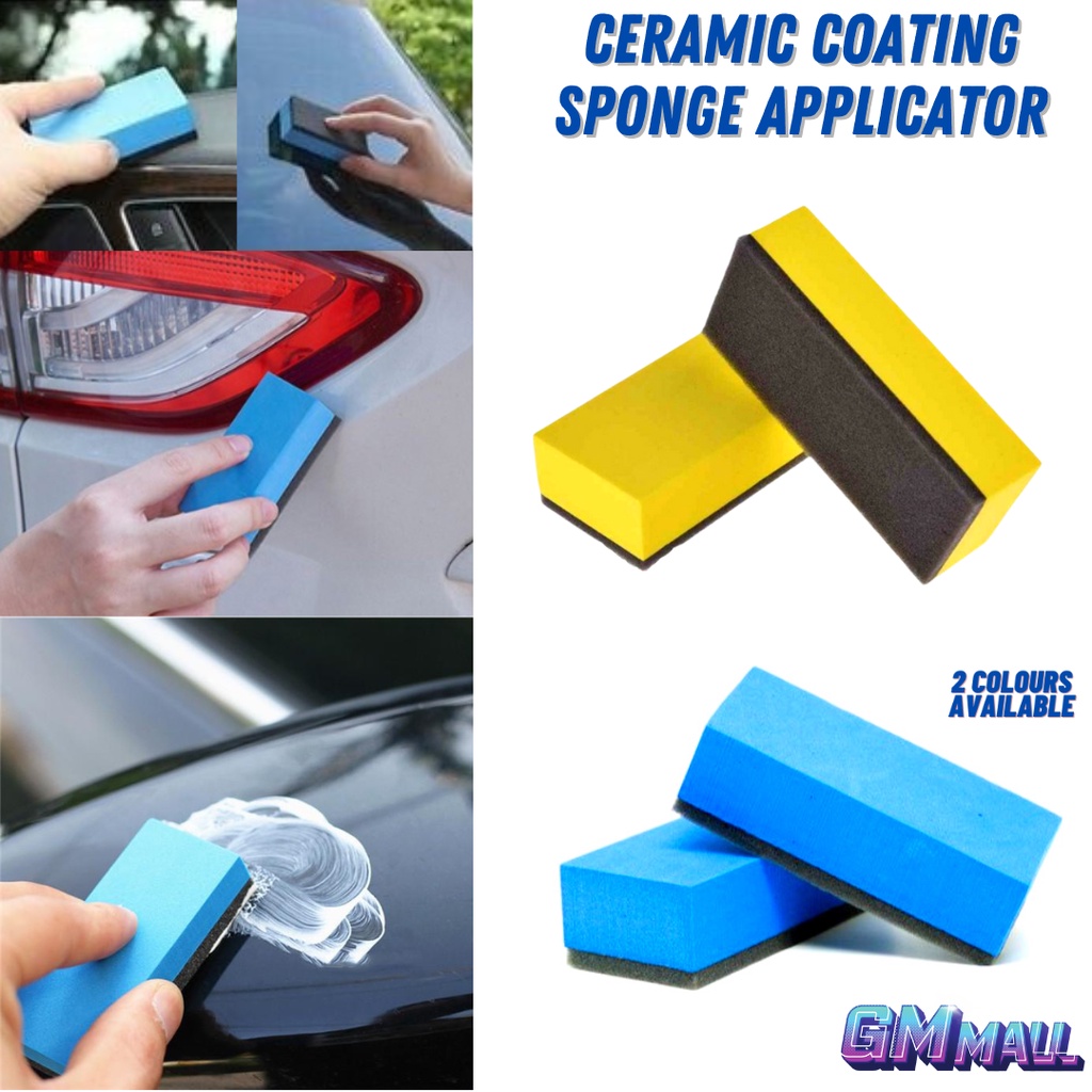 CERAMIC COATING SPONGE APPLICATOR Car Auto Detailing Glass Wax Pad ...