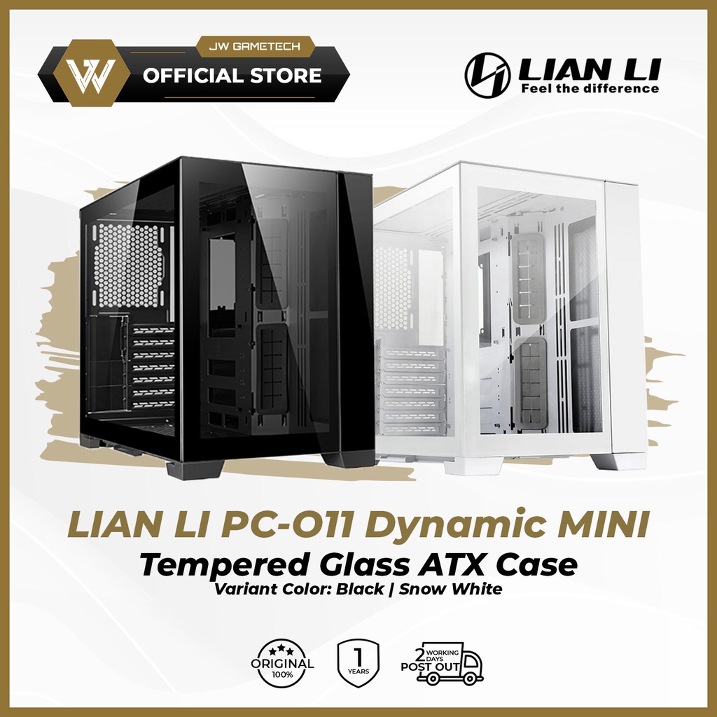 Lian Li PC-O11 Dynamic MINI TG ATX Case - O11D Mini-X (Black) | O11D ...