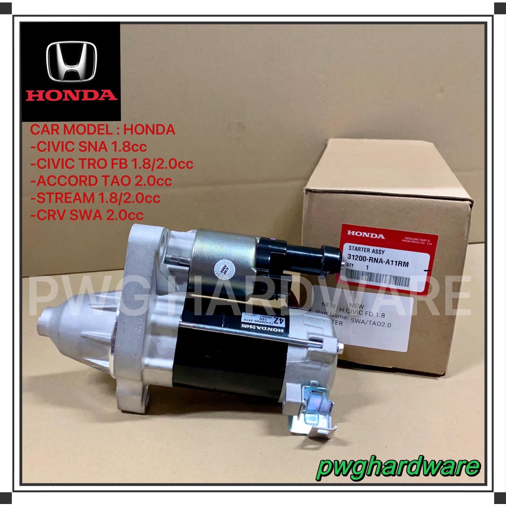 New Original Starter For Honda Civic FD SNA 1.8cc / Honda FB 1.82.0cc