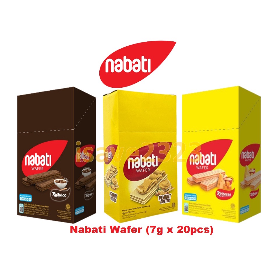 Nabati Wafer (7g x 20 Pcs) - Richeese / Richoco / Peanut Butter