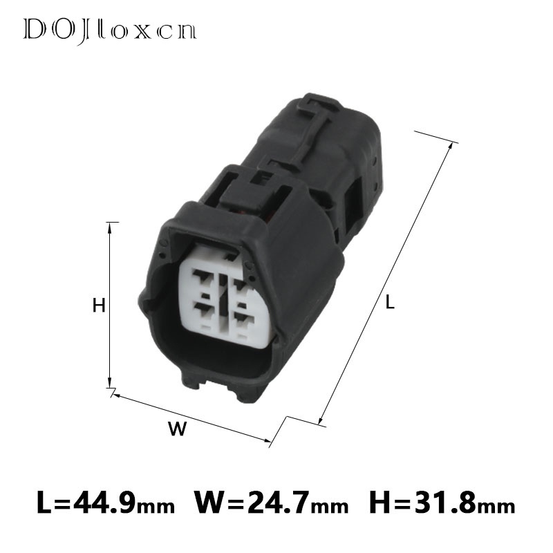 Multi Essential 1 Set 4 Pin Sumitomo TS Rear Pedal Oxygen Sensor Wiring Plug Male Female Black Connector Suzuki Toyot...