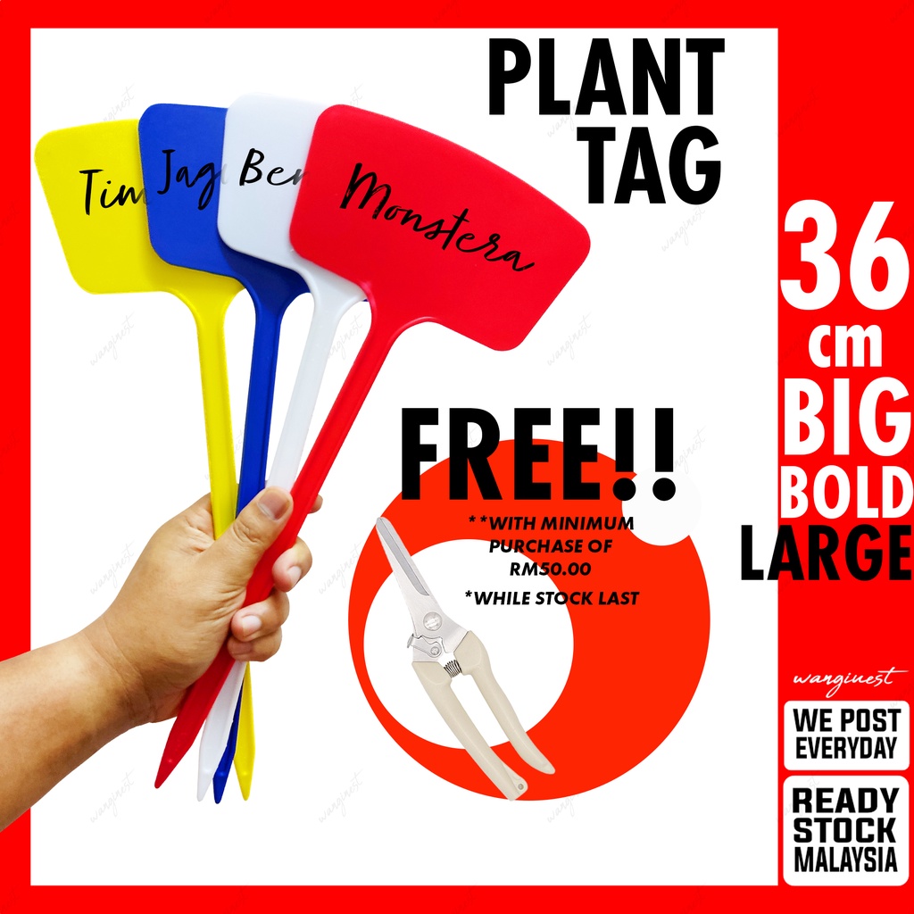 BIG SIZE Waterproof Plant Tag Tagging Label Penanda Nama Pokok Tanaman