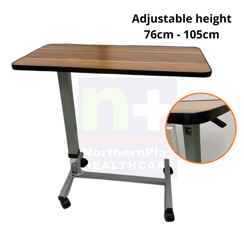 Overbed Table Adjustable Height Spring Type Shopee Malaysia