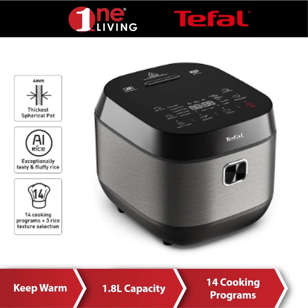 Tefal Delirice Plus Rice Cooker 1.8L (10 Cups) RK776B Shopee Malaysia