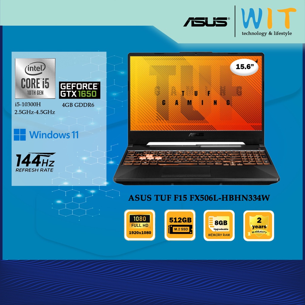 ASUS TUF Gaming F15 FX506L-HBHN334W / Intel Core i5-10300H / 8GB-32GB ...