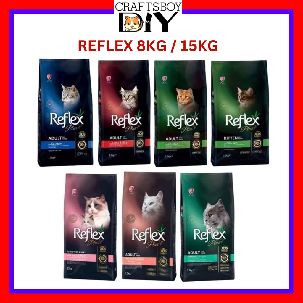 Reflex 8kg Reflex 15kg Cat Food Mother & Baby/Hairball/Indoor/Urinary