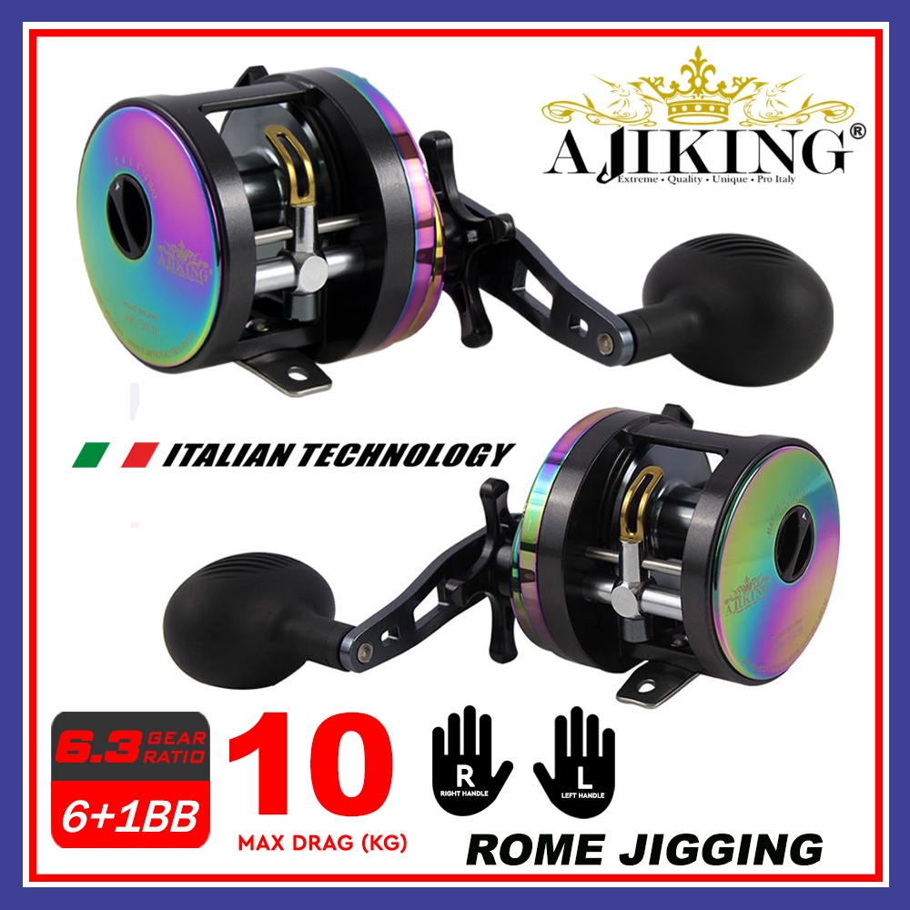[Minor Defect Permukaan] Ajiking Rome Jigging ARJ Mesin Pancing Konvensional | Conventional Fishing Reel