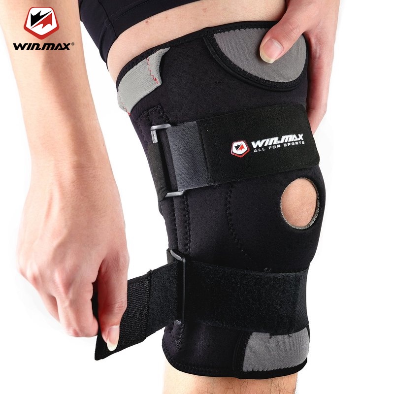 (Ready Stock)Winmax Knee Guard Pressurization Knee Brace Protector Men And Women Sports Knee Pad Fitness Gear